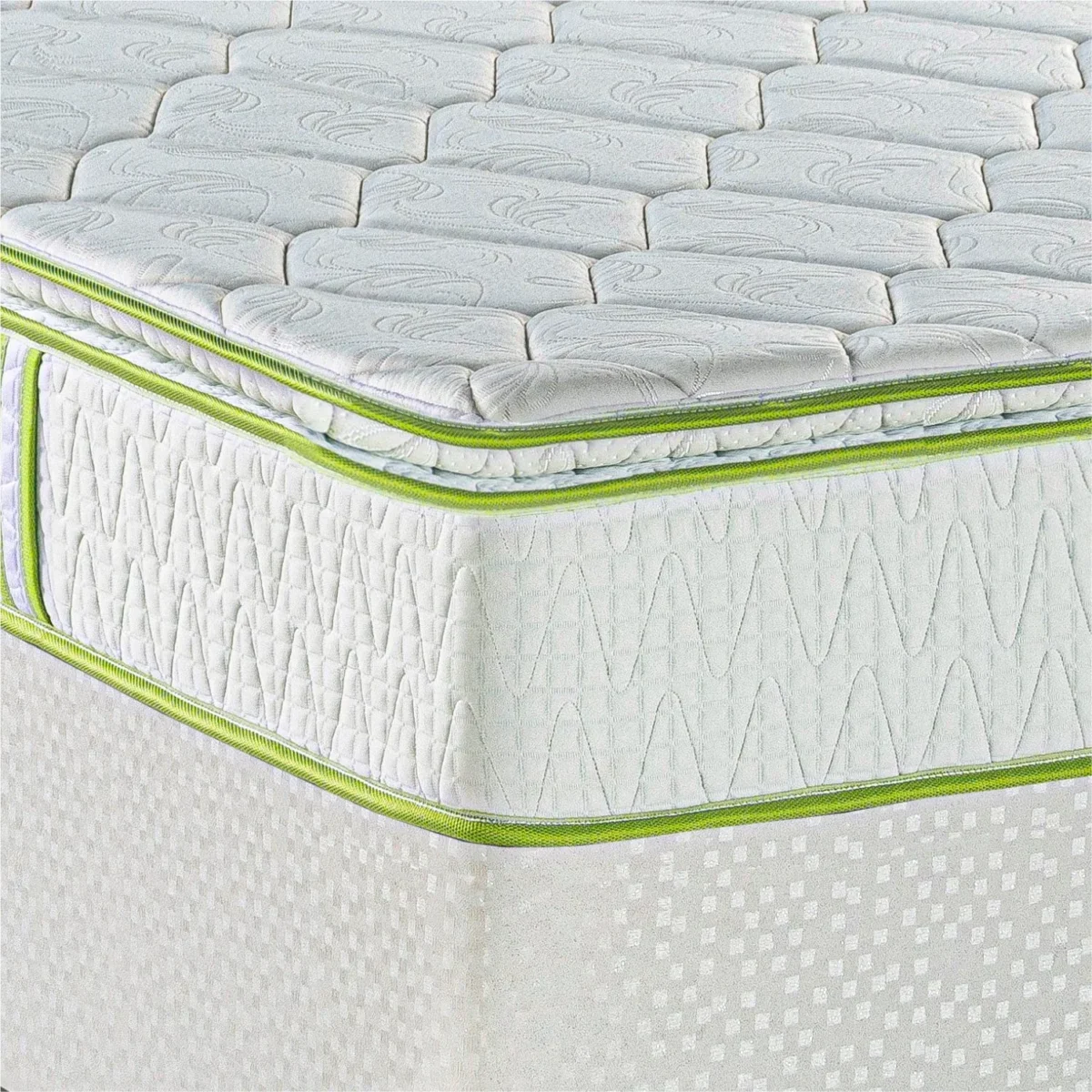 7Star Pillow Top Bonnell Spring Medicated Mattress by Ruby Mattresses sside corner